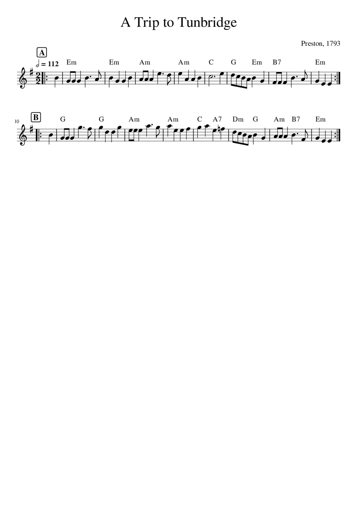 A Trip to Tunbridge - Page 1
