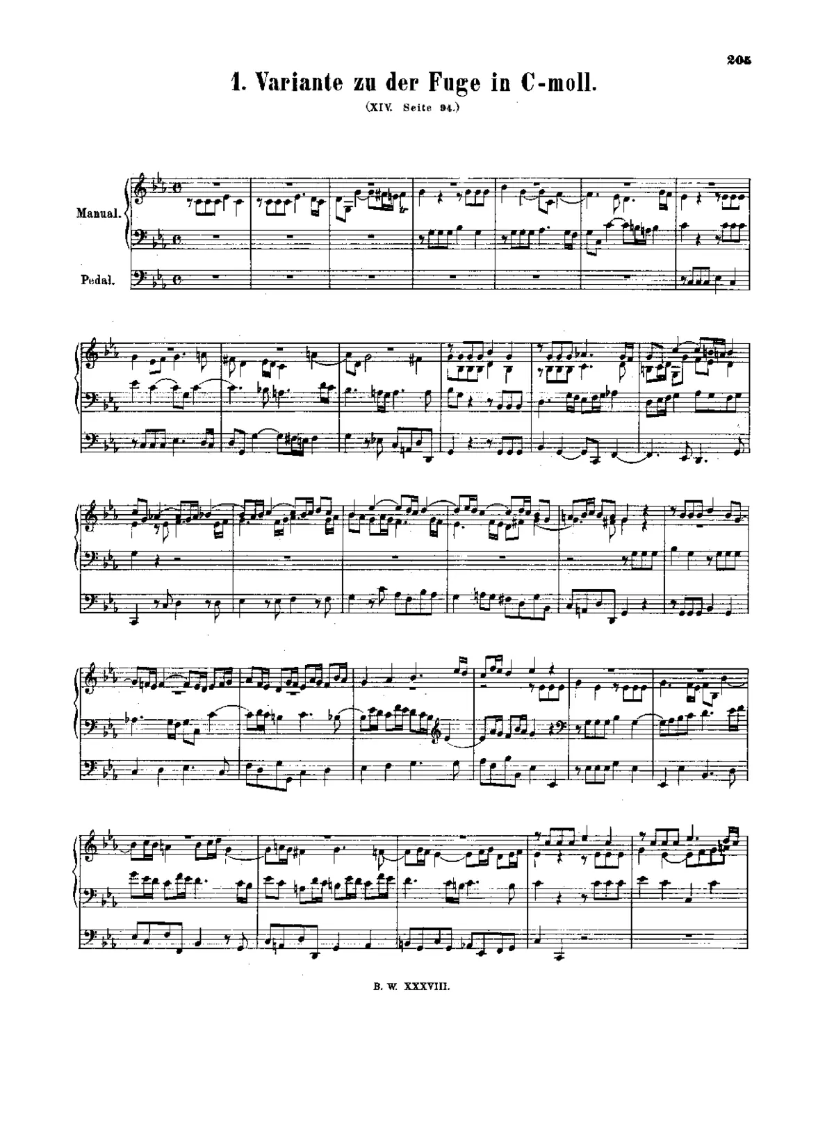 Fugue on a Theme by Giovanni Legrenzi - Page 1
