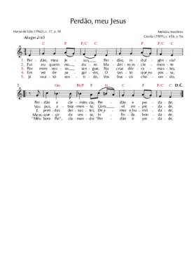 Perdão, meu Jesus