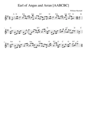 Earl of Angus and Arran [AABCBC]