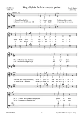 Sing alleluia forth in duteous praise