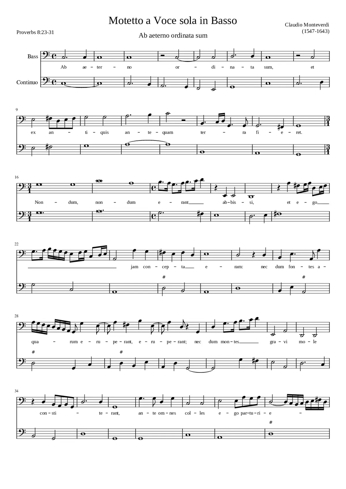 Ab aeterno ordinata sum - Page 1