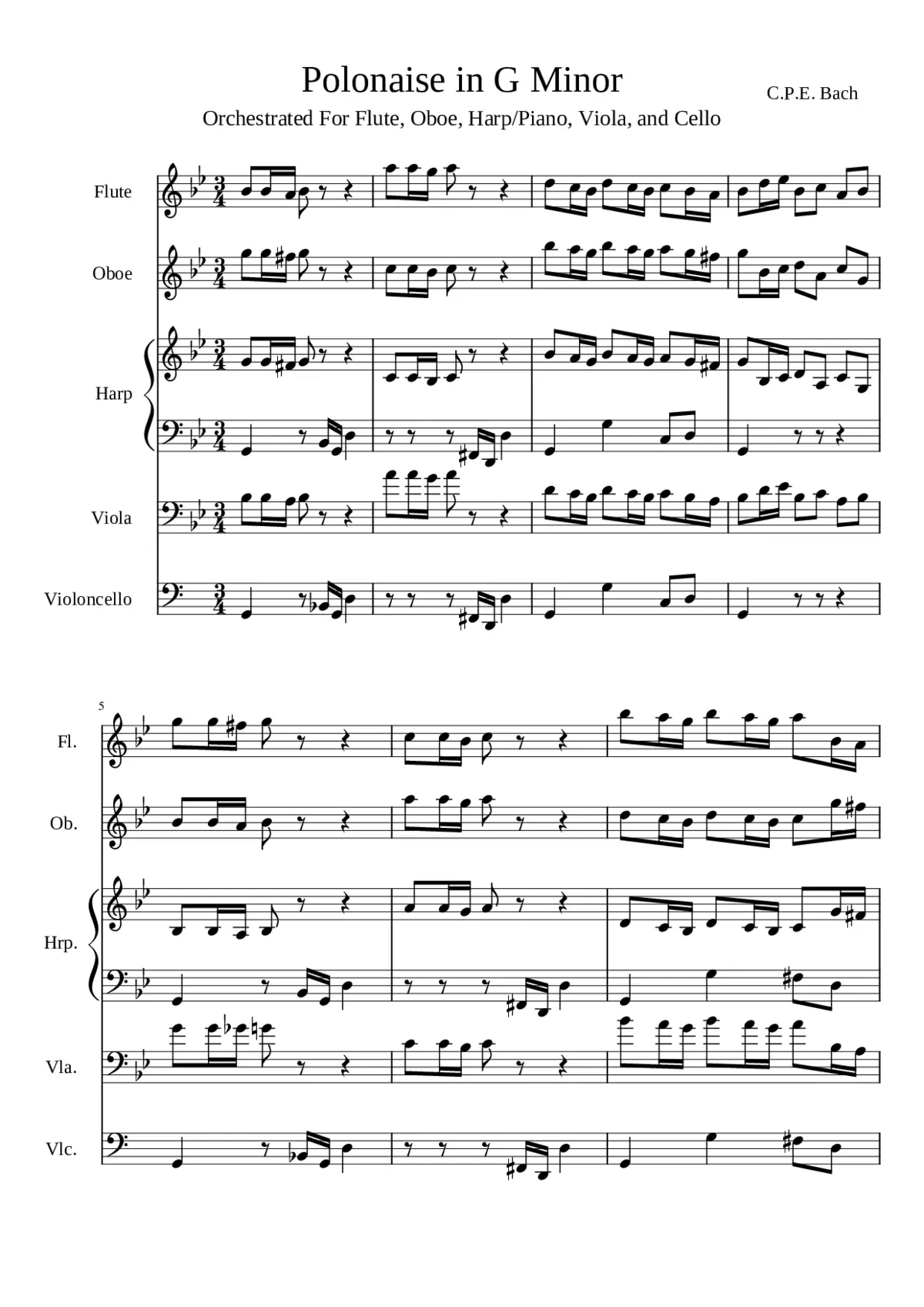 3 Minuets BWV 841-843 - Page 1