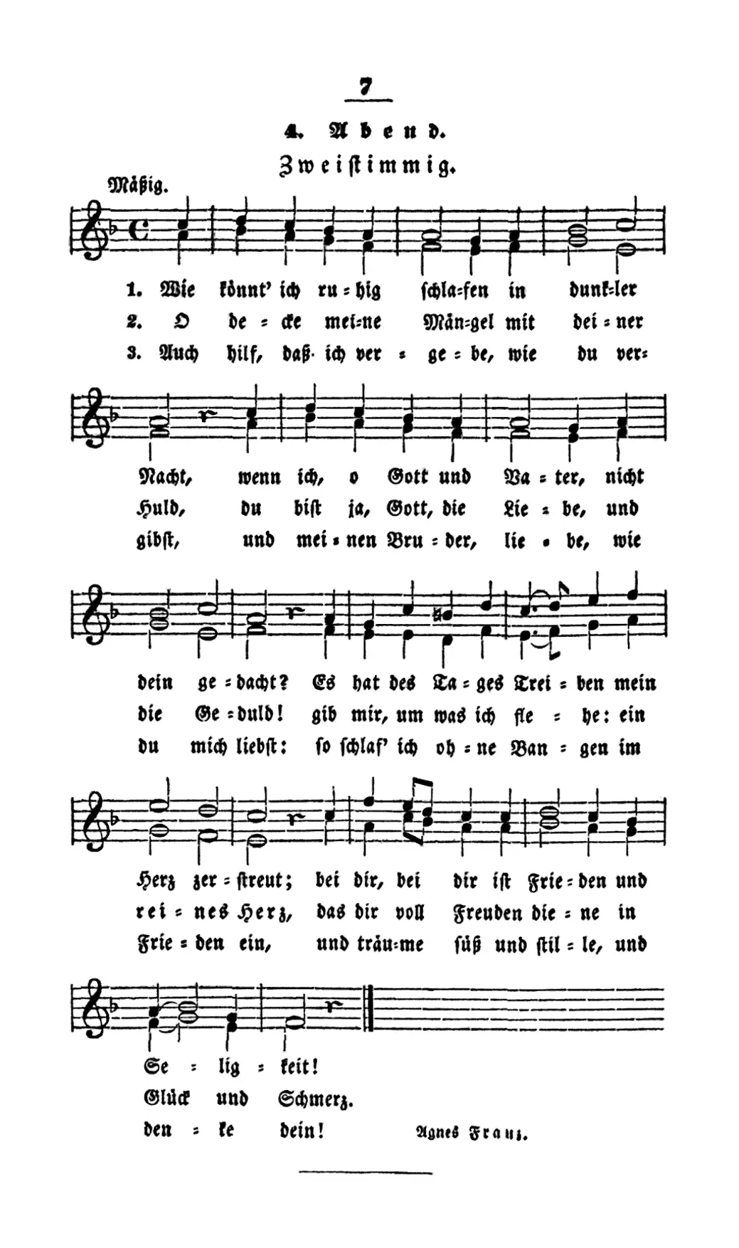 Abendlied - Page 1