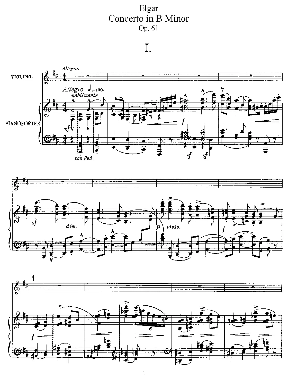 Violin Concerto - Page 1