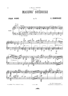 Mazurk' suédoise, Op.58