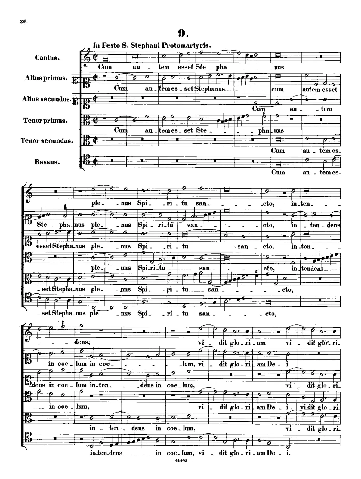 Cum autem esset Stephanus - Page 1