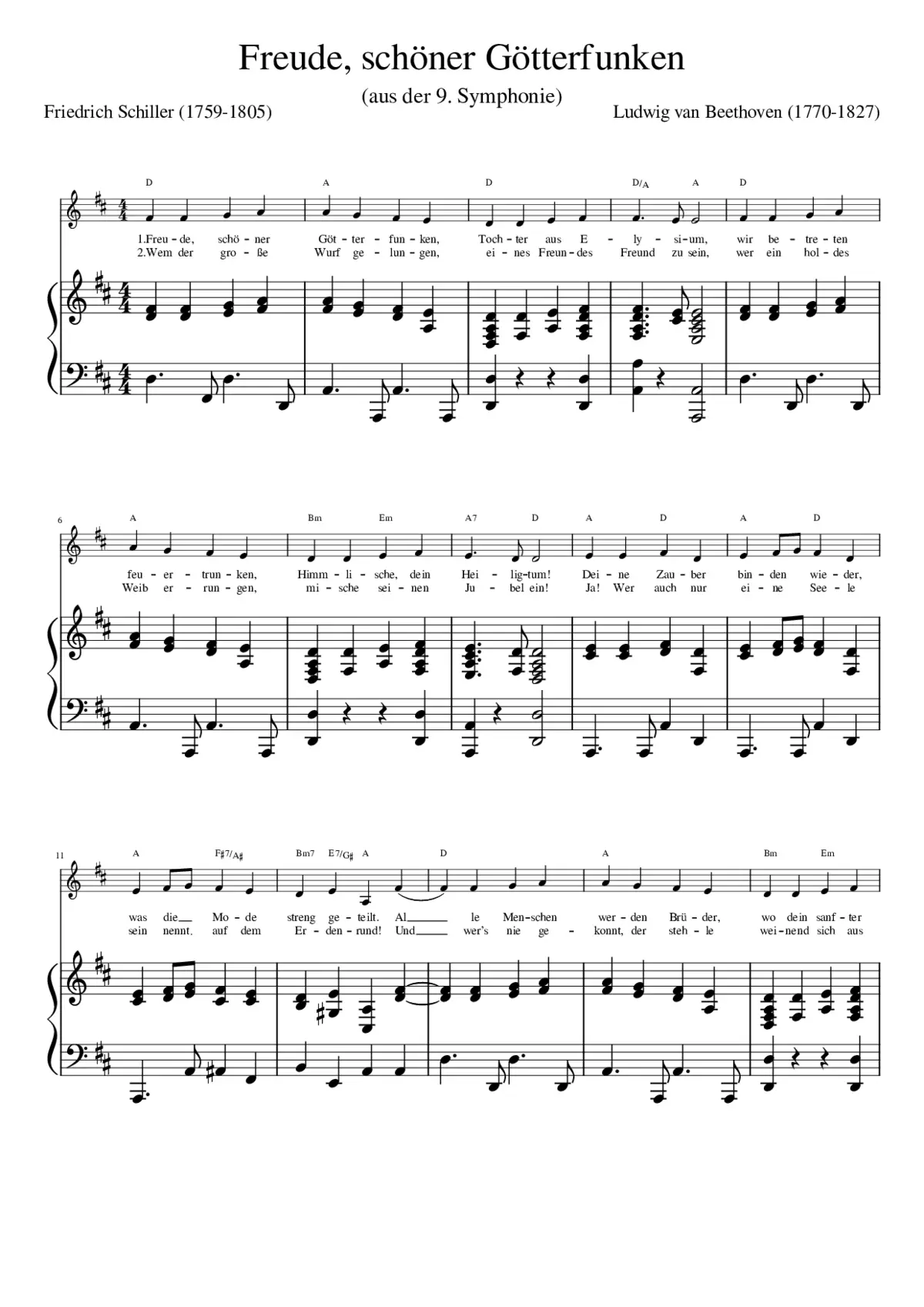 Freude schöner Götterfunken - Page 1