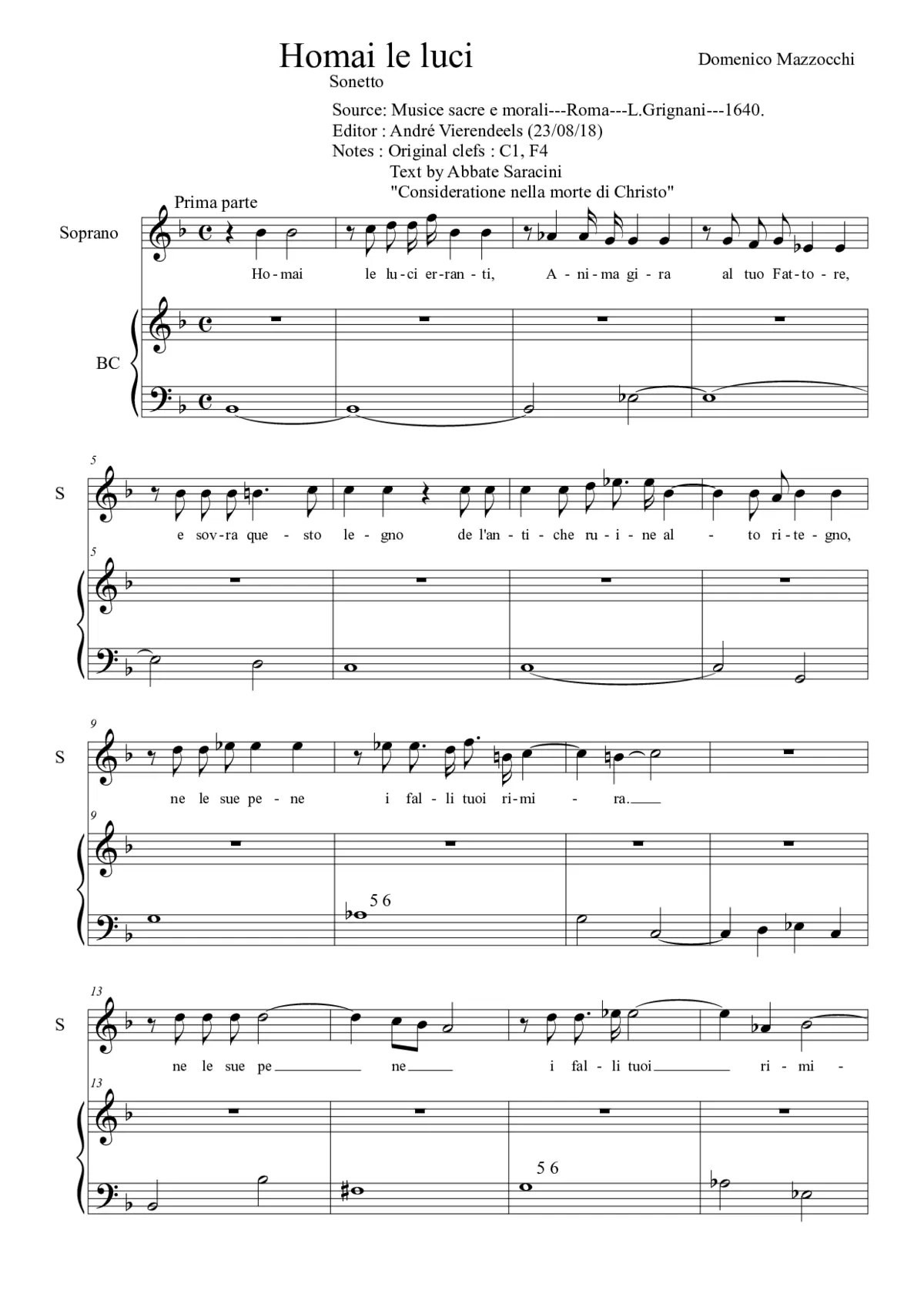 Homai le luci - Page 1