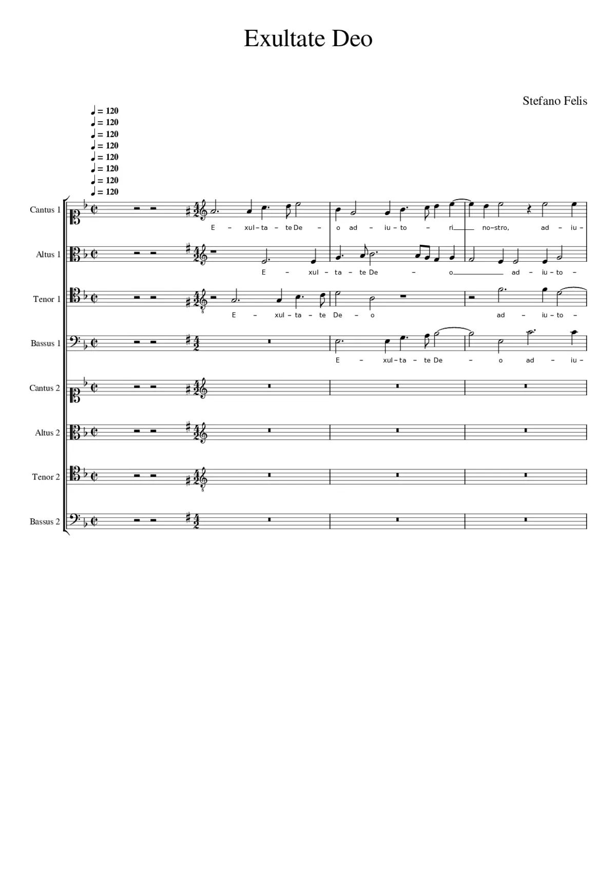 Exultate Deo - Page 1