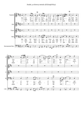 Awake ye drowsy mortals all