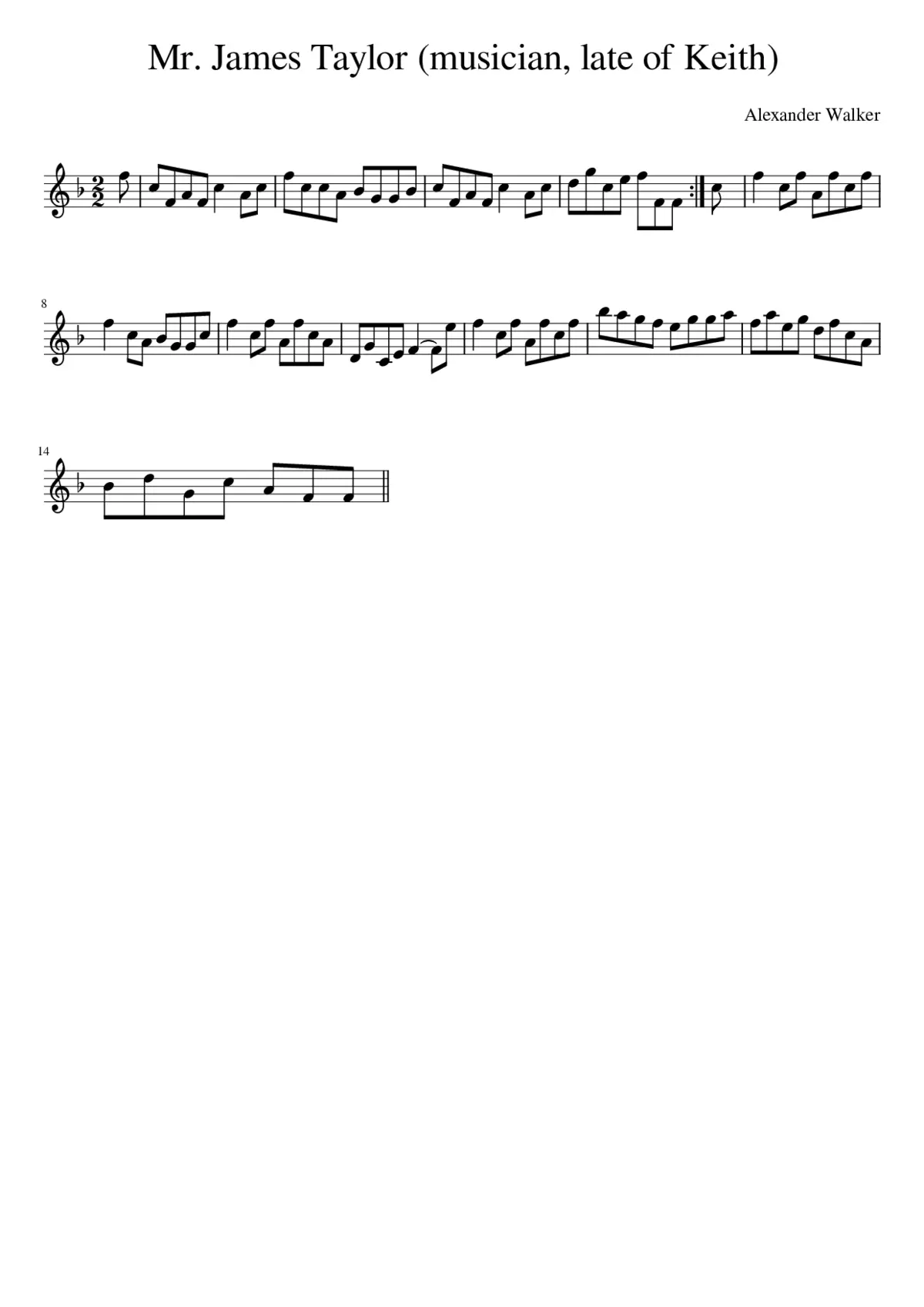 Mr. James Taylor (musician late of Keith) - Page 1