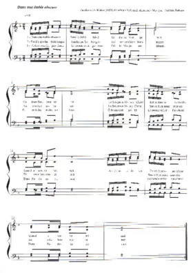 Dans une étable obscure