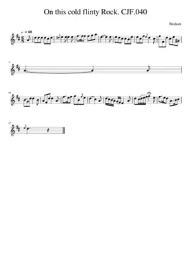 On this cold flinty Rock. CJF.040