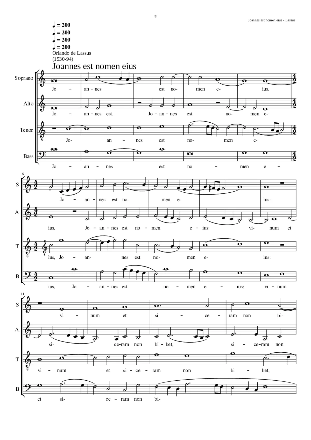 Joannes est nomen eius - Page 1