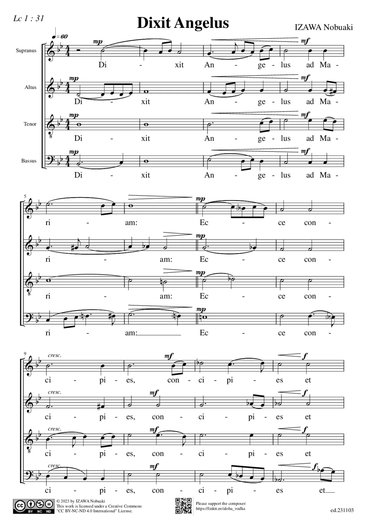 Dixit Angelus - Page 1