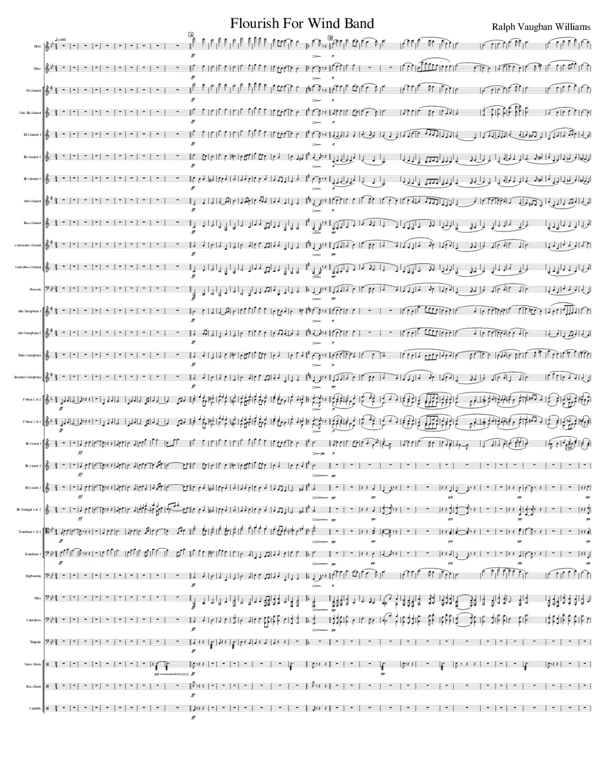 Flourish For Wind Band - Page 1