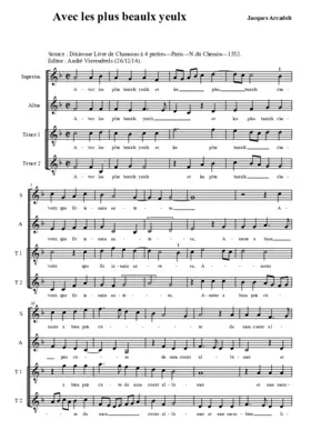 Avec les plus beaulx yeulx