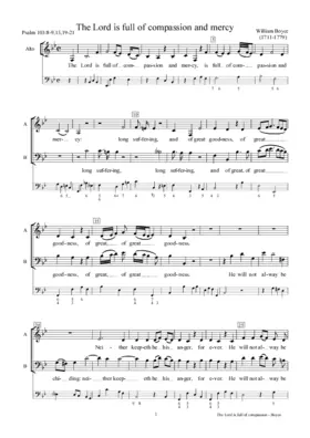 The Lord is full of compassion and mercy