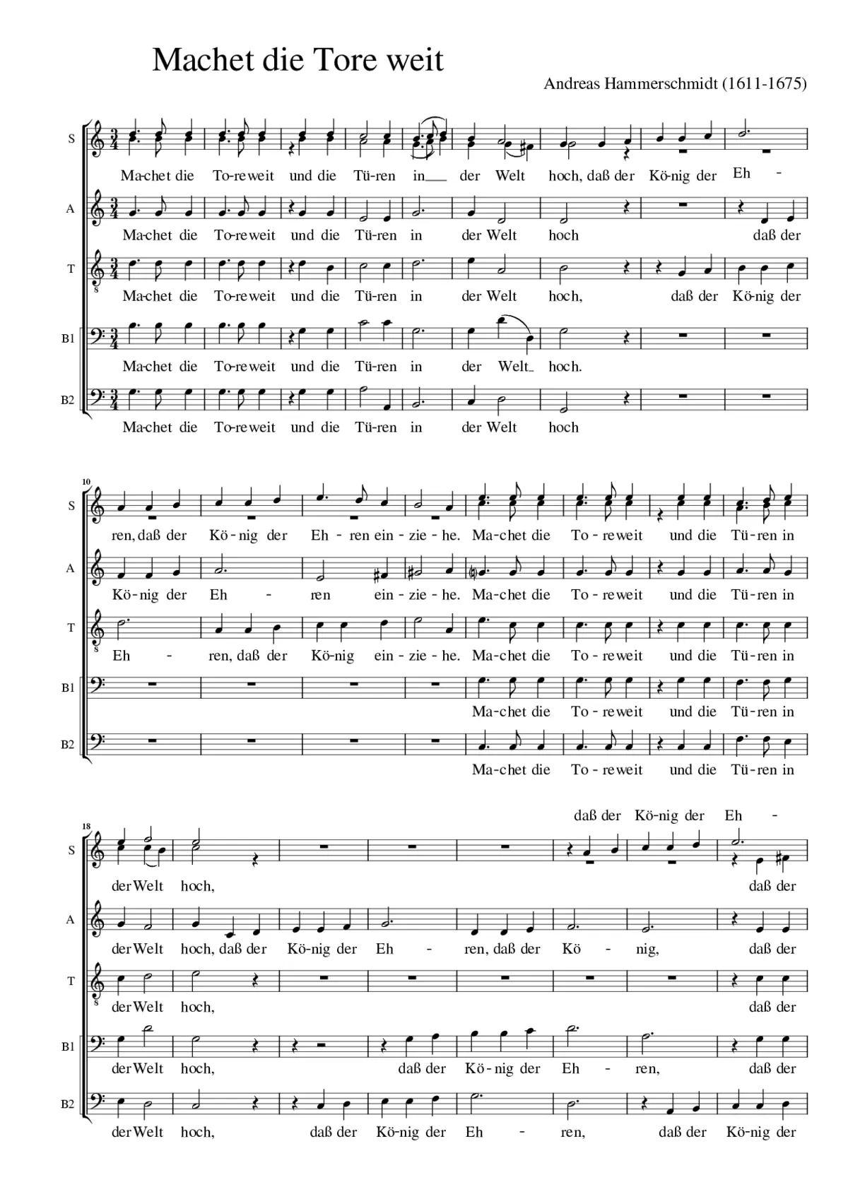 Machet die Tore weit - Page 1