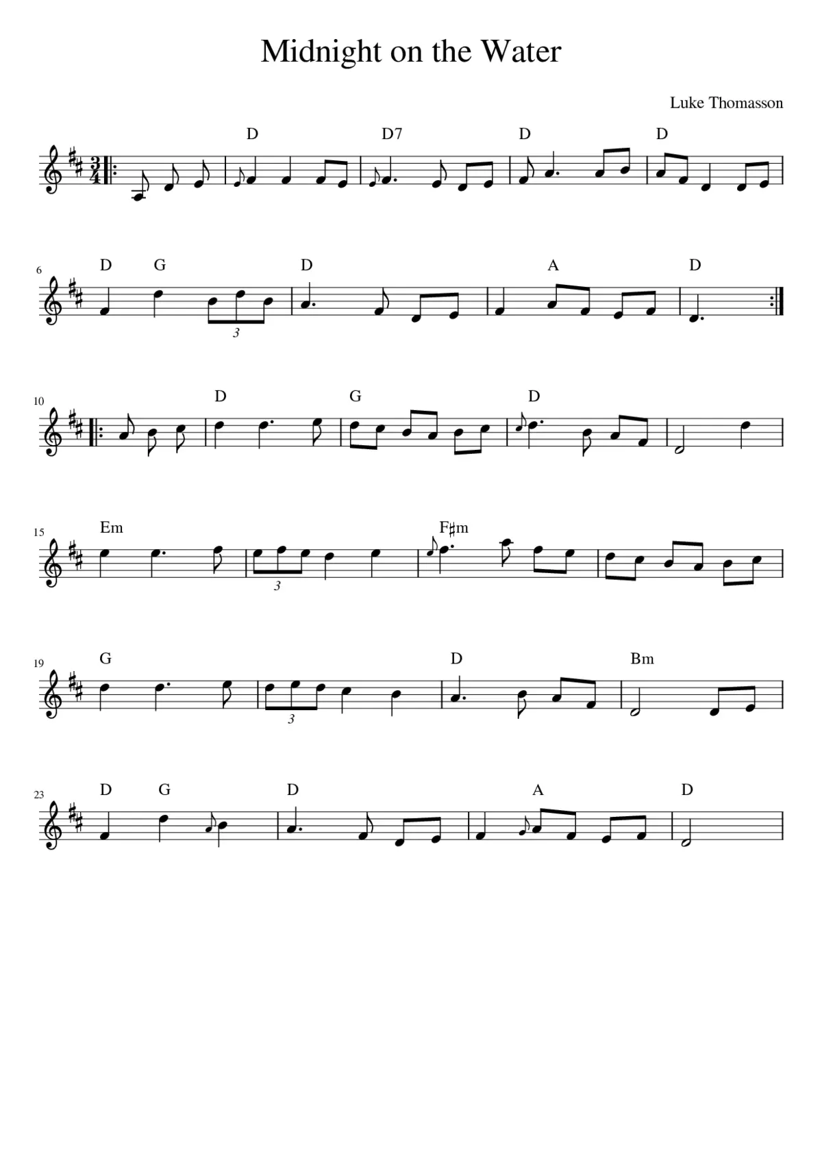 Midnight on the Water - Page 1