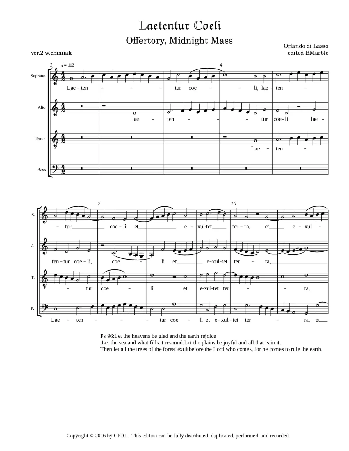Laetentur coeli - Page 1