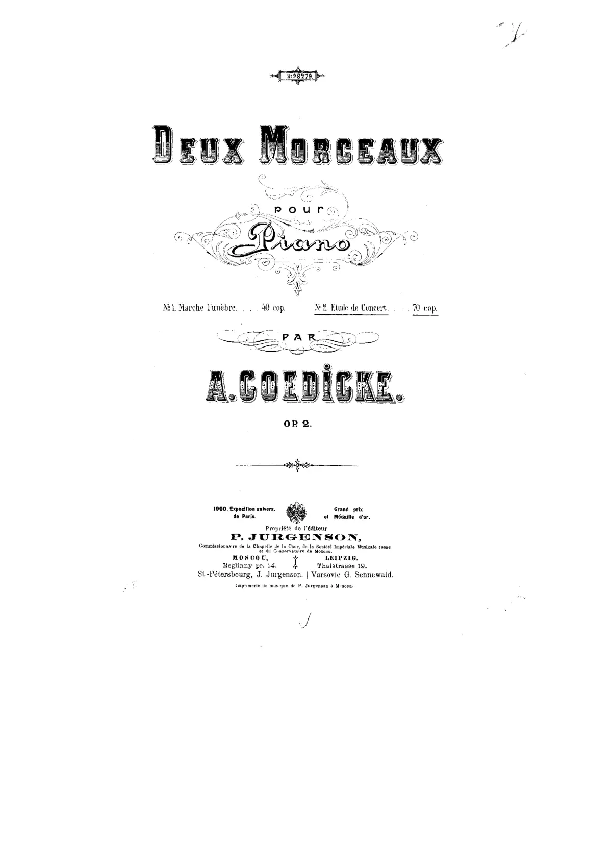 2 Pieces for Piano - Page 1