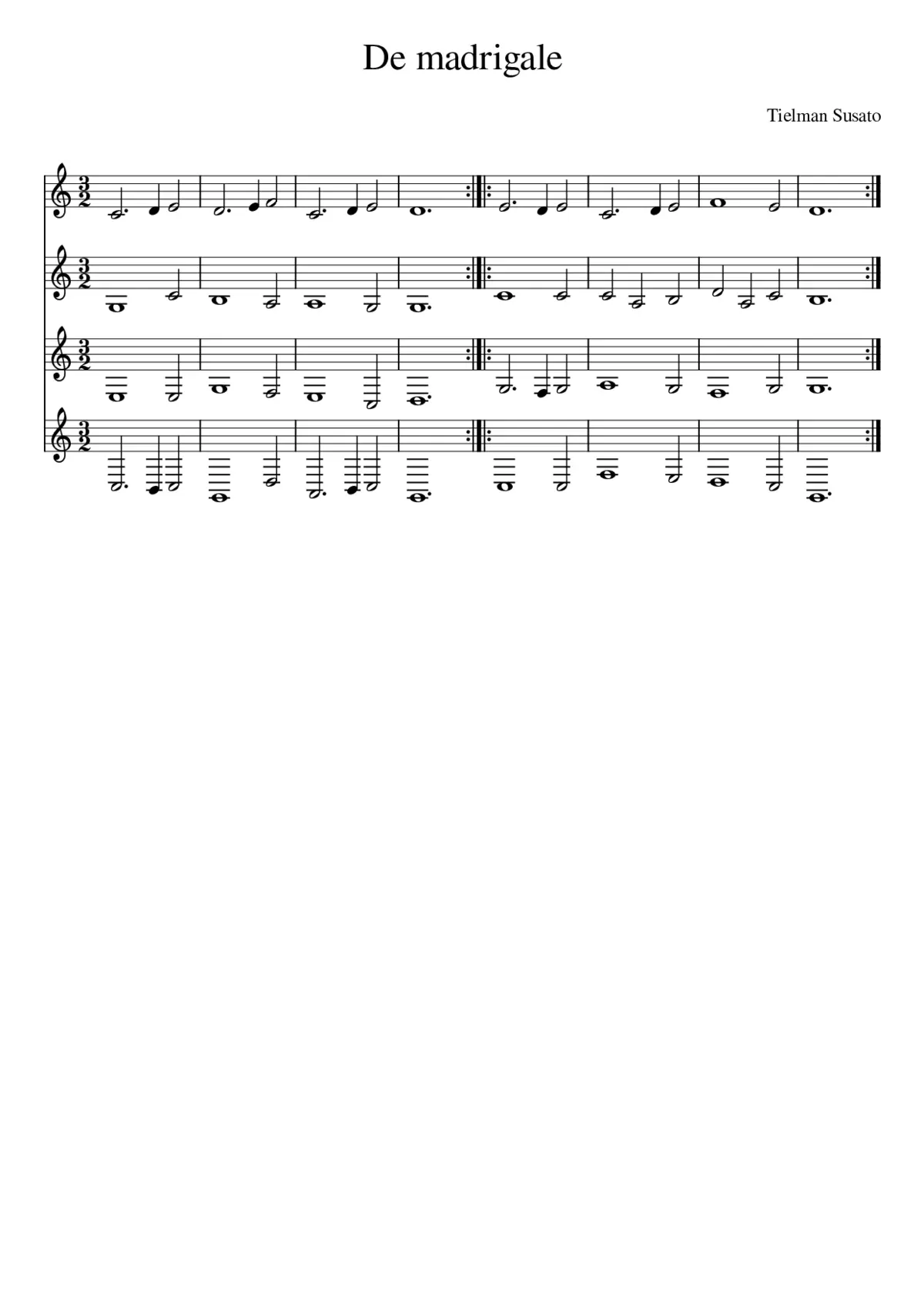 De madrigale - Page 1