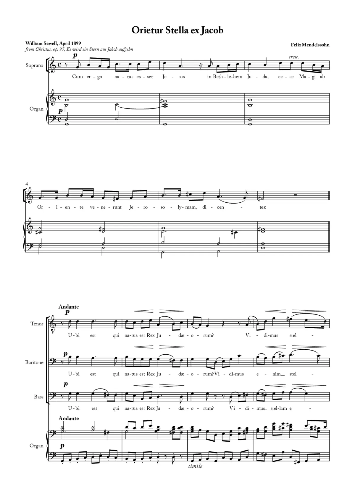Christus, Op. 97 - Page 1