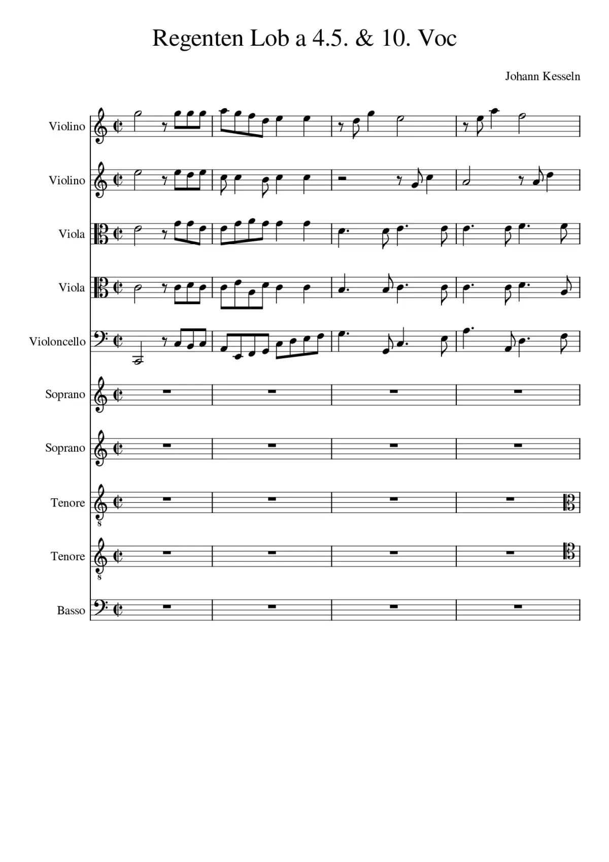 Regenten Lob - Page 1