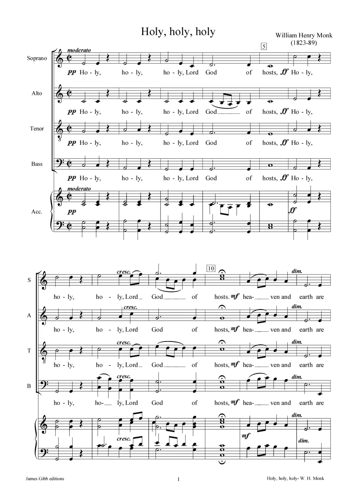 Holy, holy, holy - Page 1