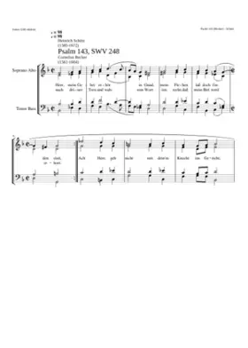 Herr mein Gebet erhör in Gnad SWV 248