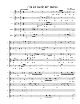 Hor un laccio un' ardore