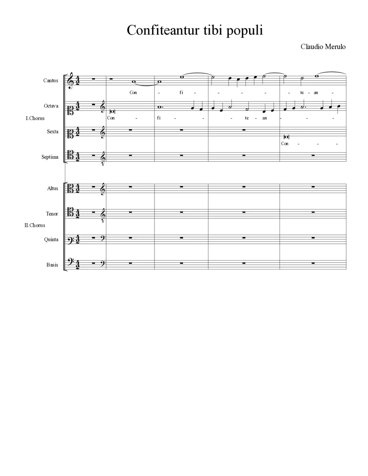 Confiteantur tibi populi - Page 1