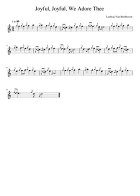Joyful joyful we adore Thee