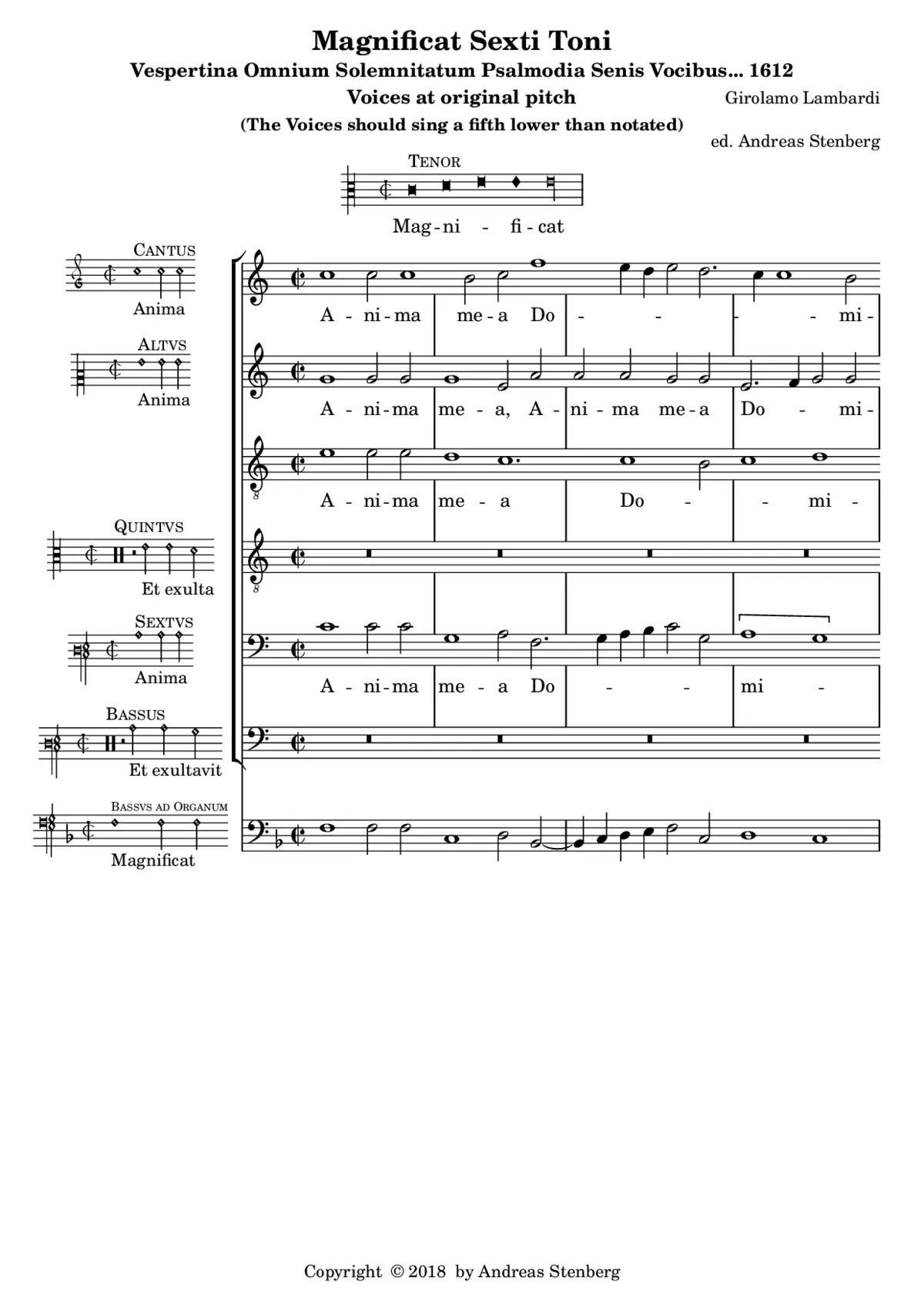 Magnificat sexti toni - Page 1