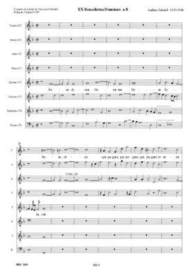 Benedictus Dominus Deus Sabaoth a 8