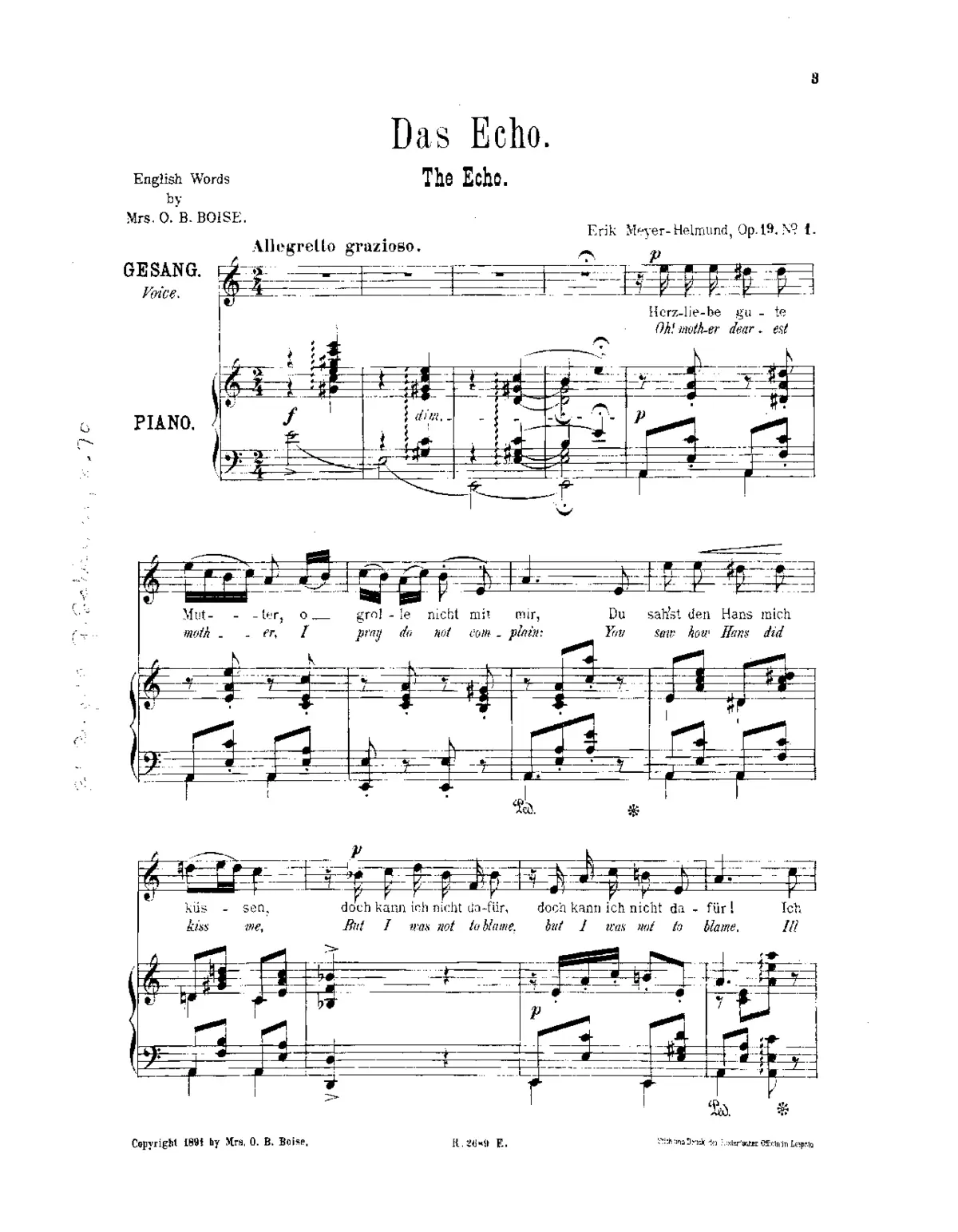 Drei Lieder - Page 1