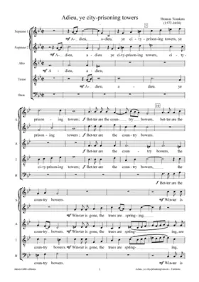 Adieu, ye city pris'ning towers