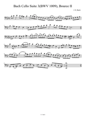 Cello Suite No.3 in C major BWV 1009