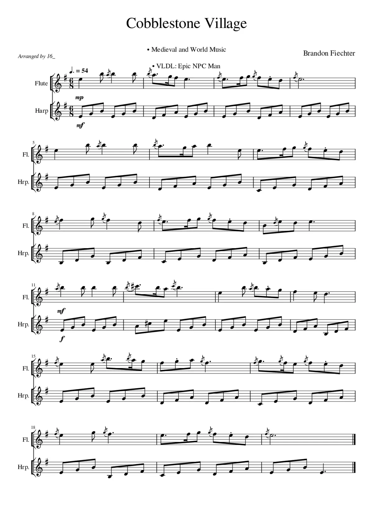 Cobblestone Village - Page 1