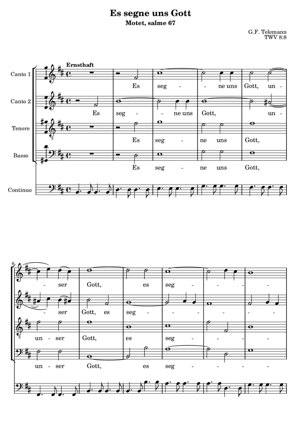 Es segne uns Gott - Page 1