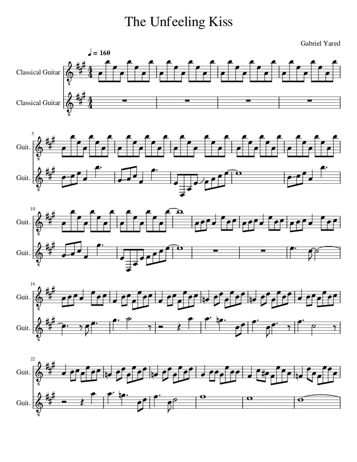 the unfeeling kiss - Page 1