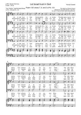 Let Israel trust in God