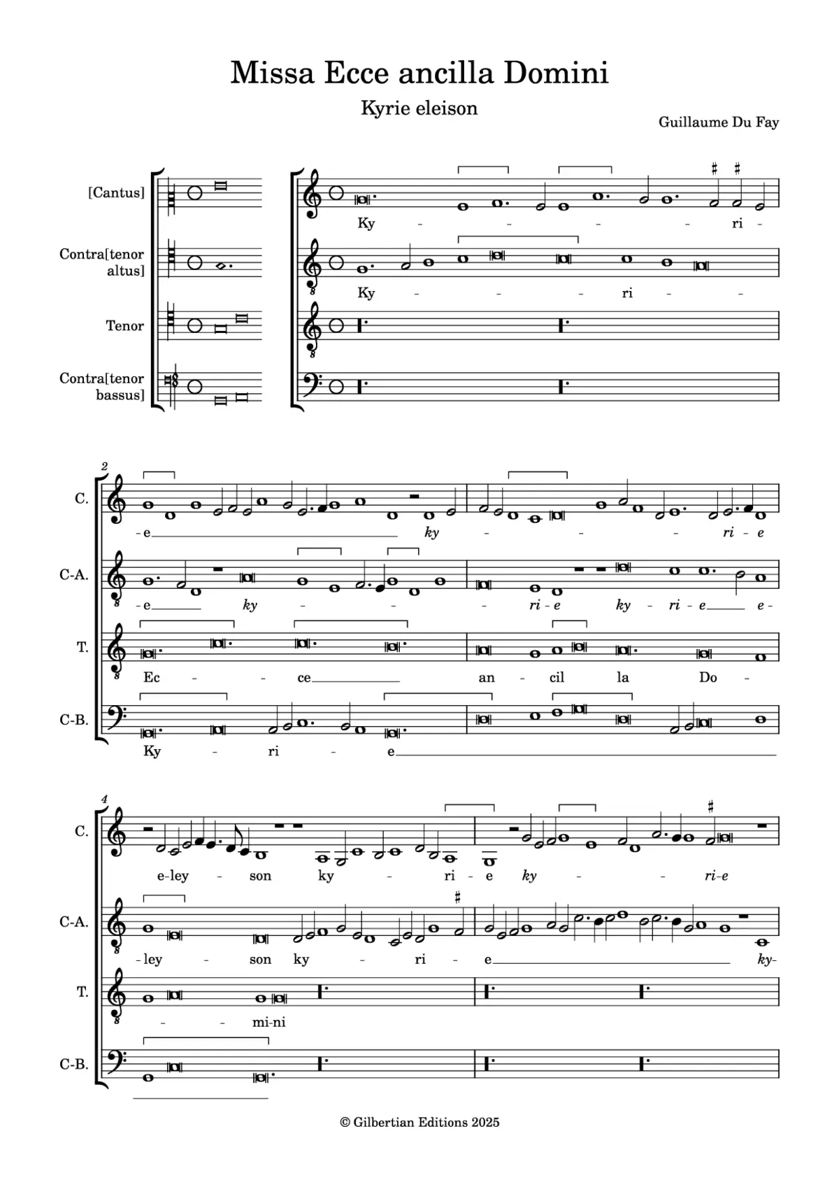 Missa Ecce ancilla Domini - Page 1