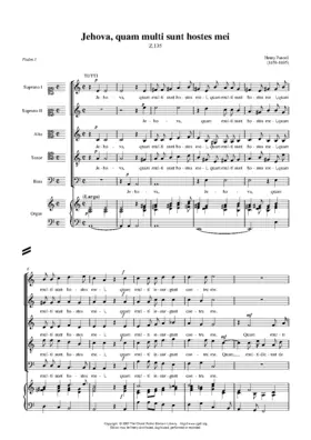 Jehovah, quam multi sunt hostes mei