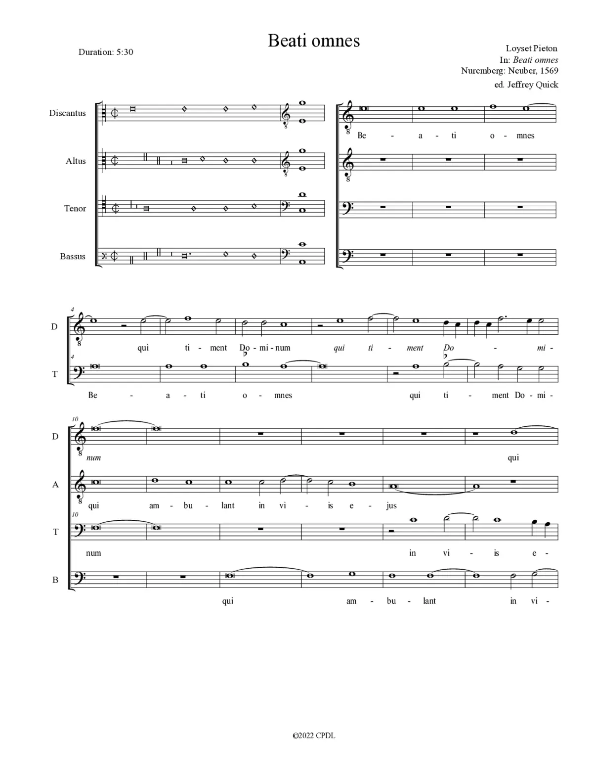Beati omnes - Page 1