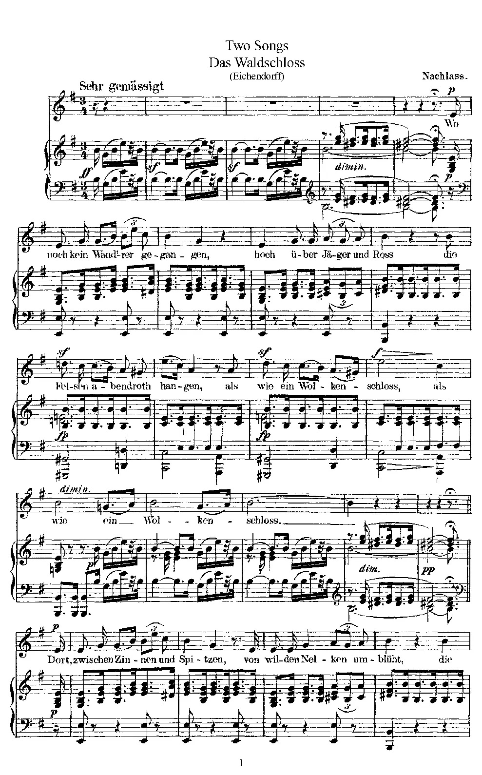 2 Songs, WoO 17 - Page 1