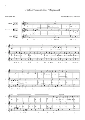 O pulcherrima mulierum / Regina caeli