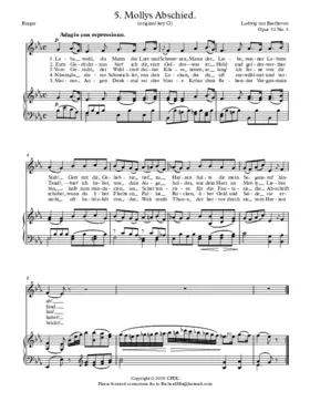 Mollys Abschied, Op. 52 No. 5